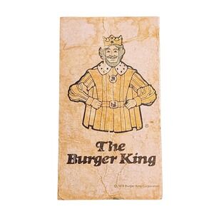 🤴 Vintage 1979 Burger King 2" Magnet Free Shipping 🔥